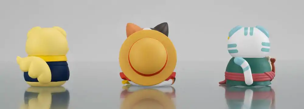 One Piece Mega Cat Project Zbirateljska figura 3-Pack Nyan Piece Nyan! Happy Trio 2024 Limited Ver. 3 cm fotografija izdelka