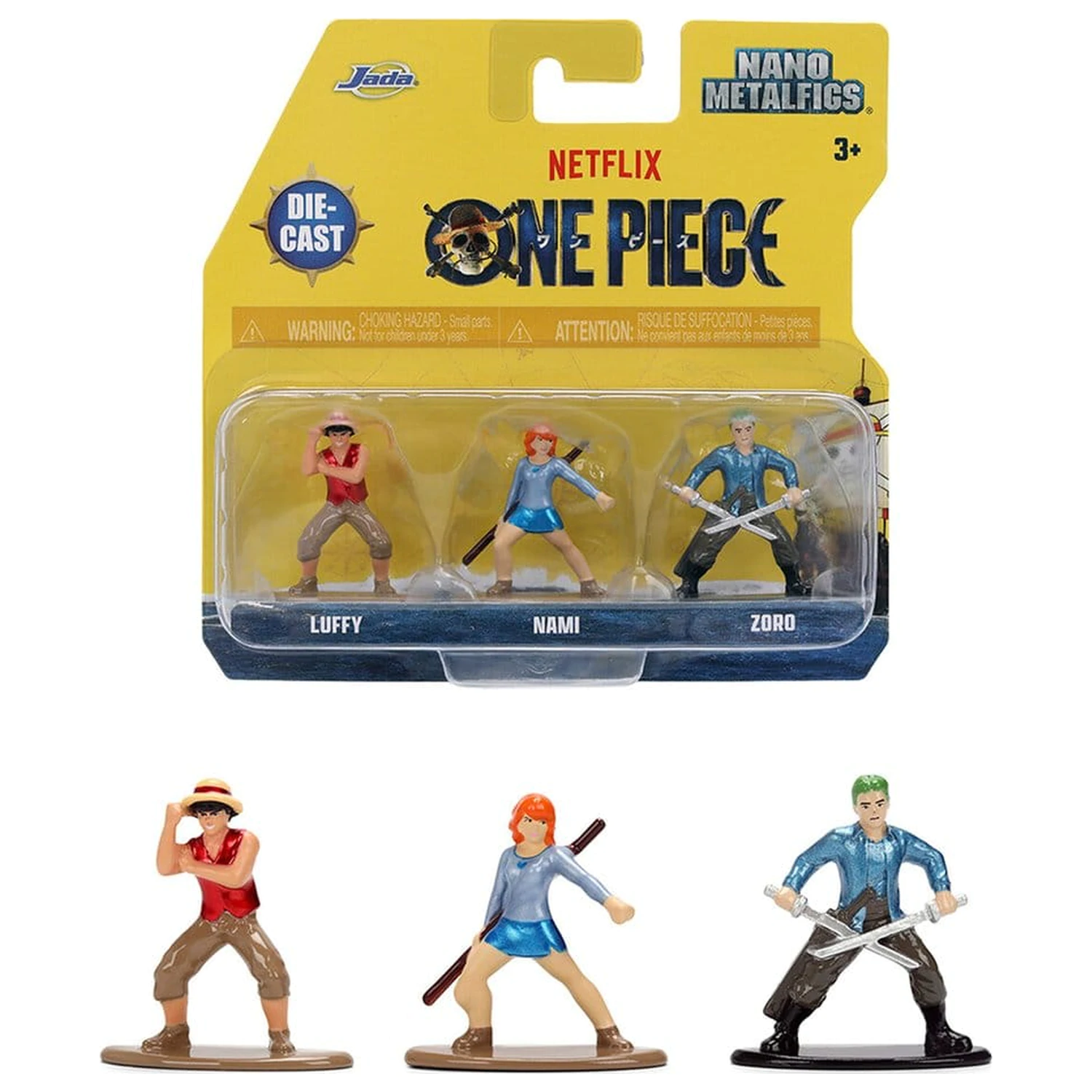 One Piece Nano Metalfigs mini figurice 3-paket fotografija izdelka