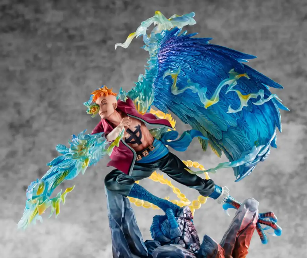 One Piece P.O.P MAS Maximum PVC Kip Marco the Phoenix Vodja 1. skupine Whitebeard Piratov 32 cm fotografija izdelka