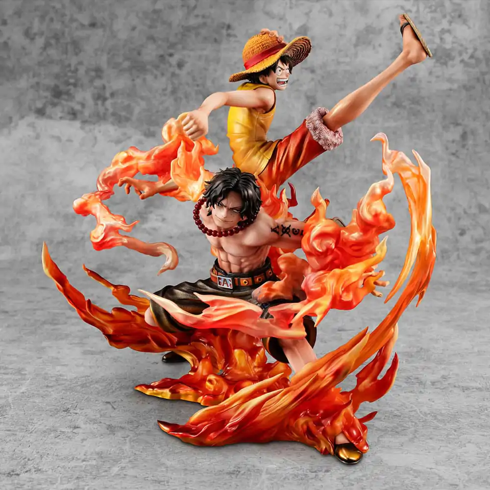 One Piece P.O.P NEO-Maximum PVC Kip Luffy & Ace Bond between brothers 20th Limited Ver. 25 cm fotografija izdelka