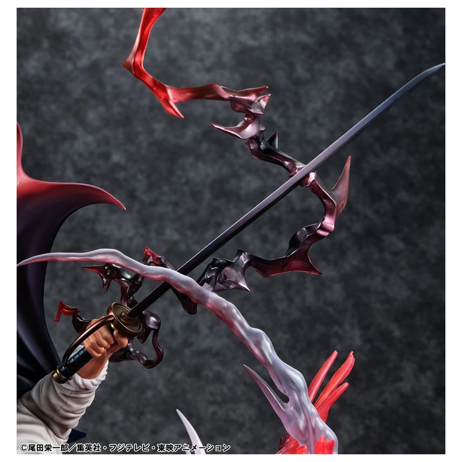 One Piece P.O.P SA-MAXIMUM PVC kip Vodja piratov rdečih las Red-Haired Shanks Kamusari 25 cm fotografija izdelka