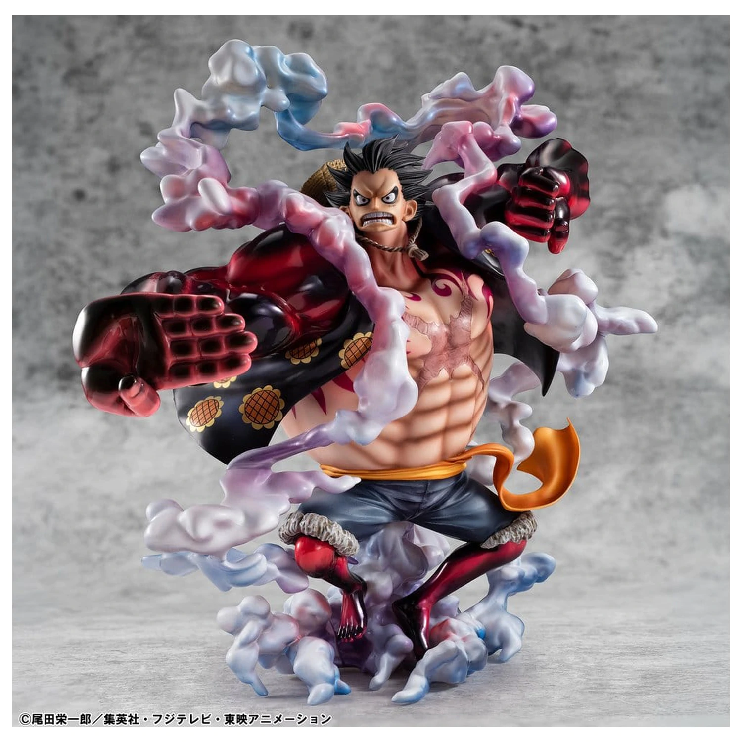 One Piece Portrait.Of.Pirates SA-Maximum PVC figura Monkey D. Luffy Gear 4 Bounce-Man 10th Limited Ver. 30 cm fotografija izdelka