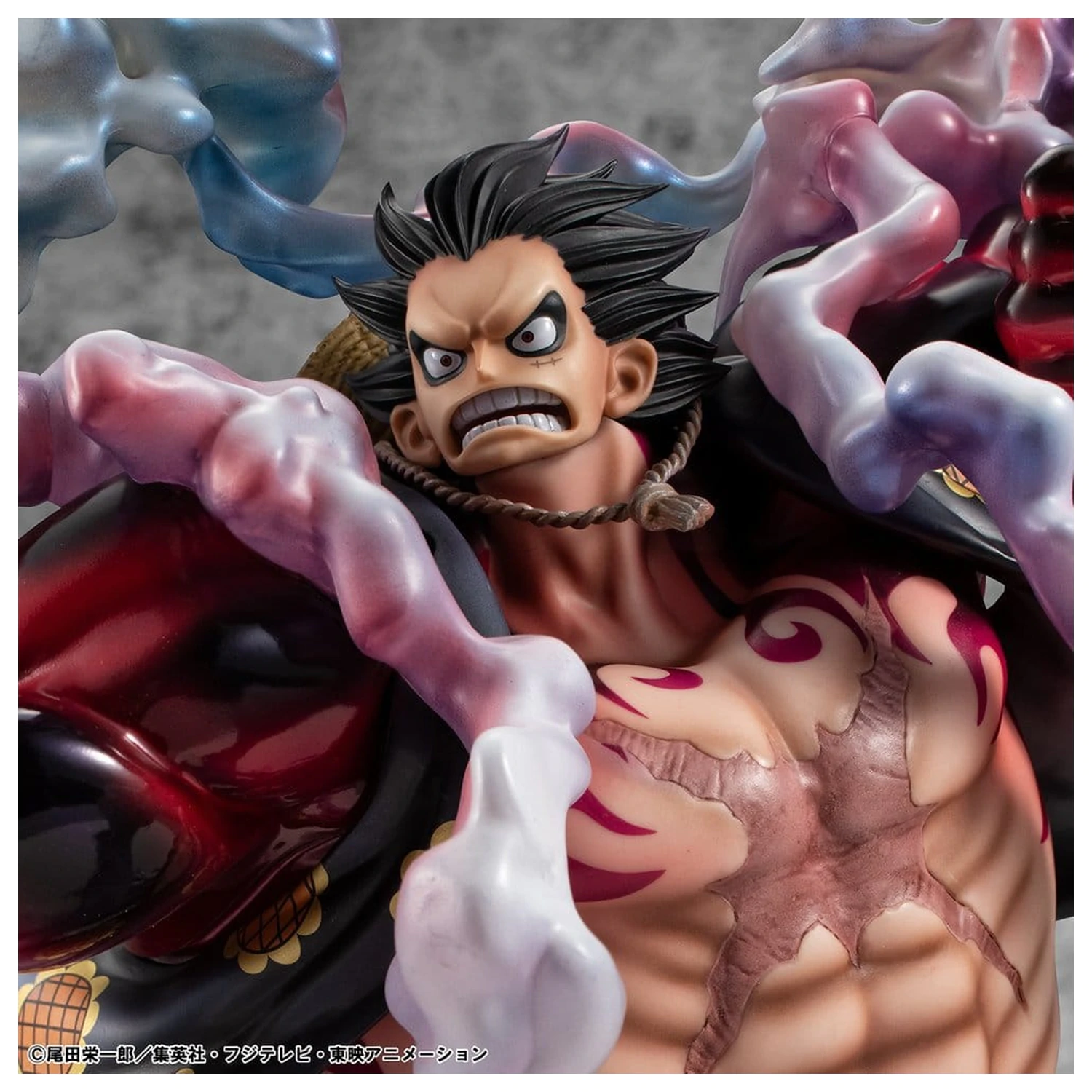 One Piece Portrait.Of.Pirates SA-Maximum PVC figura Monkey D. Luffy Gear 4 Bounce-Man 10th Limited Ver. 30 cm fotografija izdelka