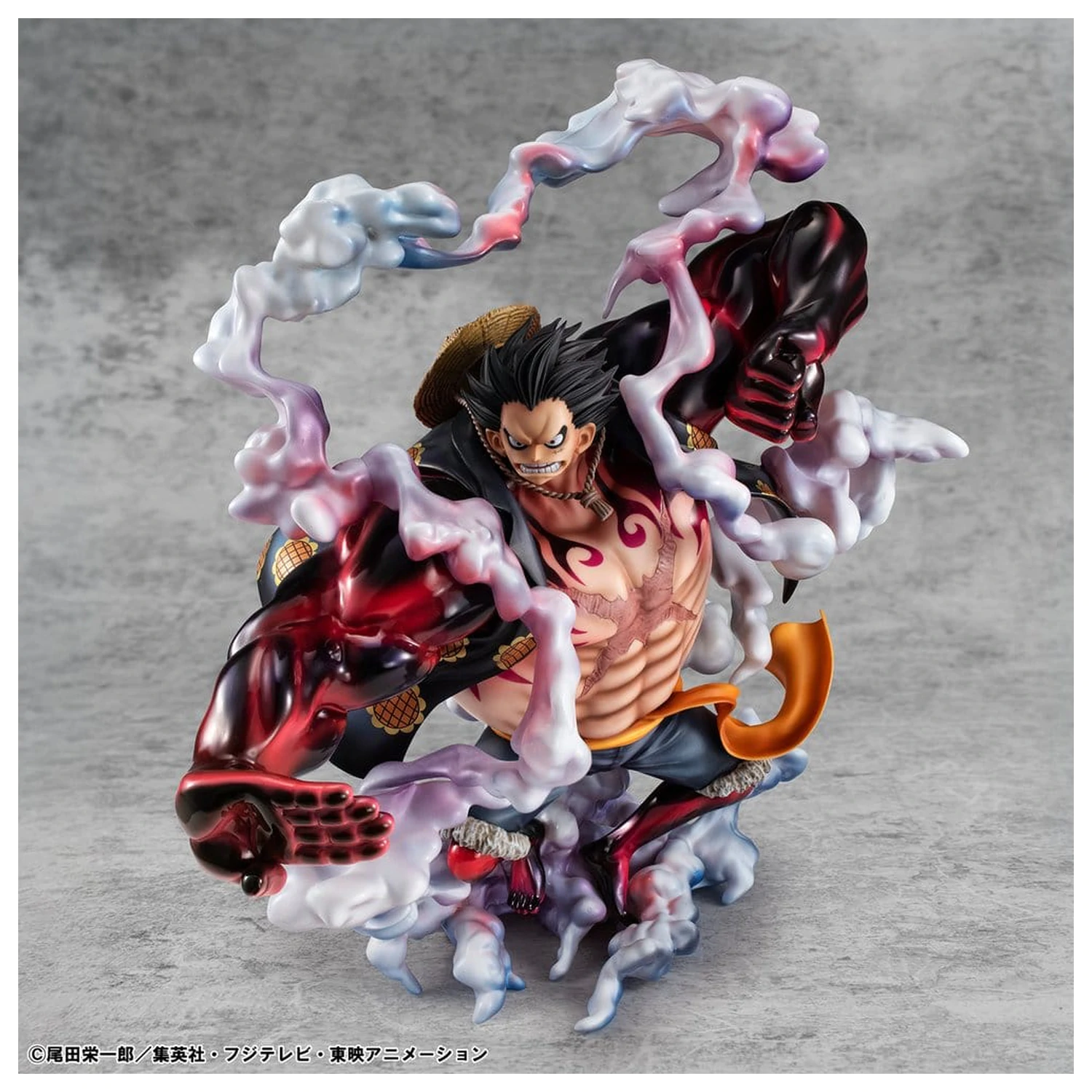 One Piece Portrait.Of.Pirates SA-Maximum PVC figura Monkey D. Luffy Gear 4 Bounce-Man 10th Limited Ver. 30 cm fotografija izdelka