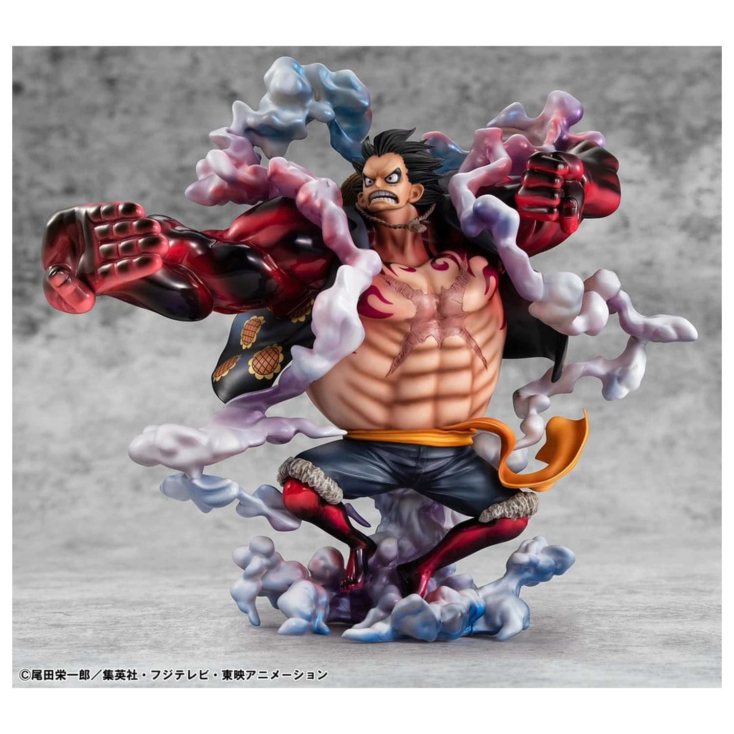 One Piece Portrait.Of.Pirates SA-Maximum PVC figura Monkey D. Luffy Gear 4 Bounce-Man 10th Limited Ver. 30 cm fotografija izdelka