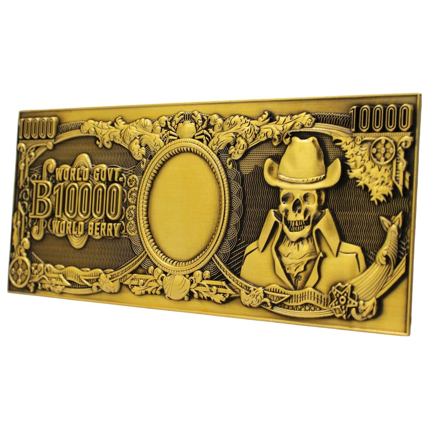 One Piece Replika 10,000 World Berry kovinska bankovica 6 x 15 cm fotografija izdelka