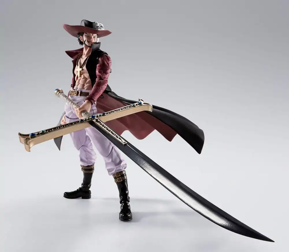 One Piece S.H.Figuarts akcijska figura Dracule Mihawk Hawkeye 17 cm fotografija izdelka