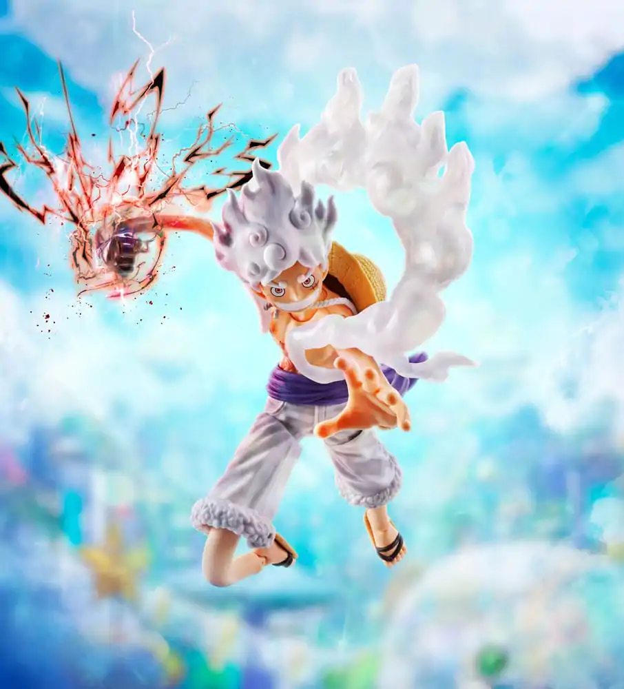 One Piece S.H.Figuarts akcijska figura Monkey D. Luffy Gear 5 -Future Island Egghead- 15 cm fotografija izdelka