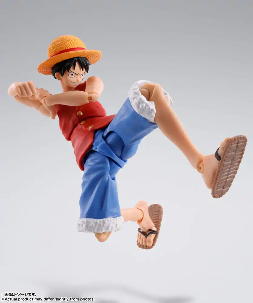 One Piece S.H. Figuarts akcijska figura Monkey D. Ruffy Romance Dawn 15 cm fotografija izdelka