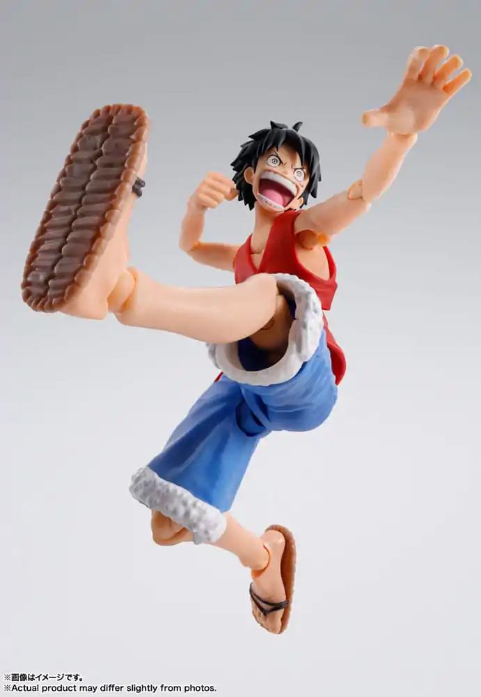 One Piece S.H. Figuarts akcijska figura Monkey D. Ruffy Romance Dawn 15 cm fotografija izdelka