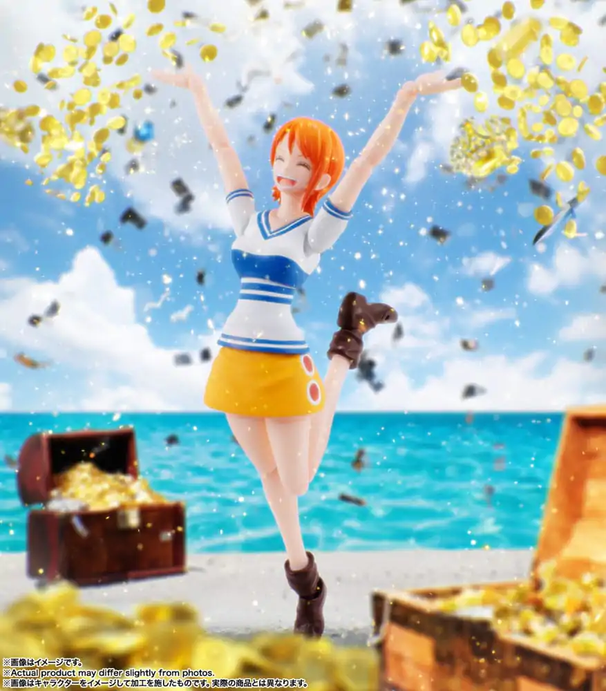 One Piece S.H. Figuarts akcijska figura Nami Romance Dawn 14 cm fotografija izdelka