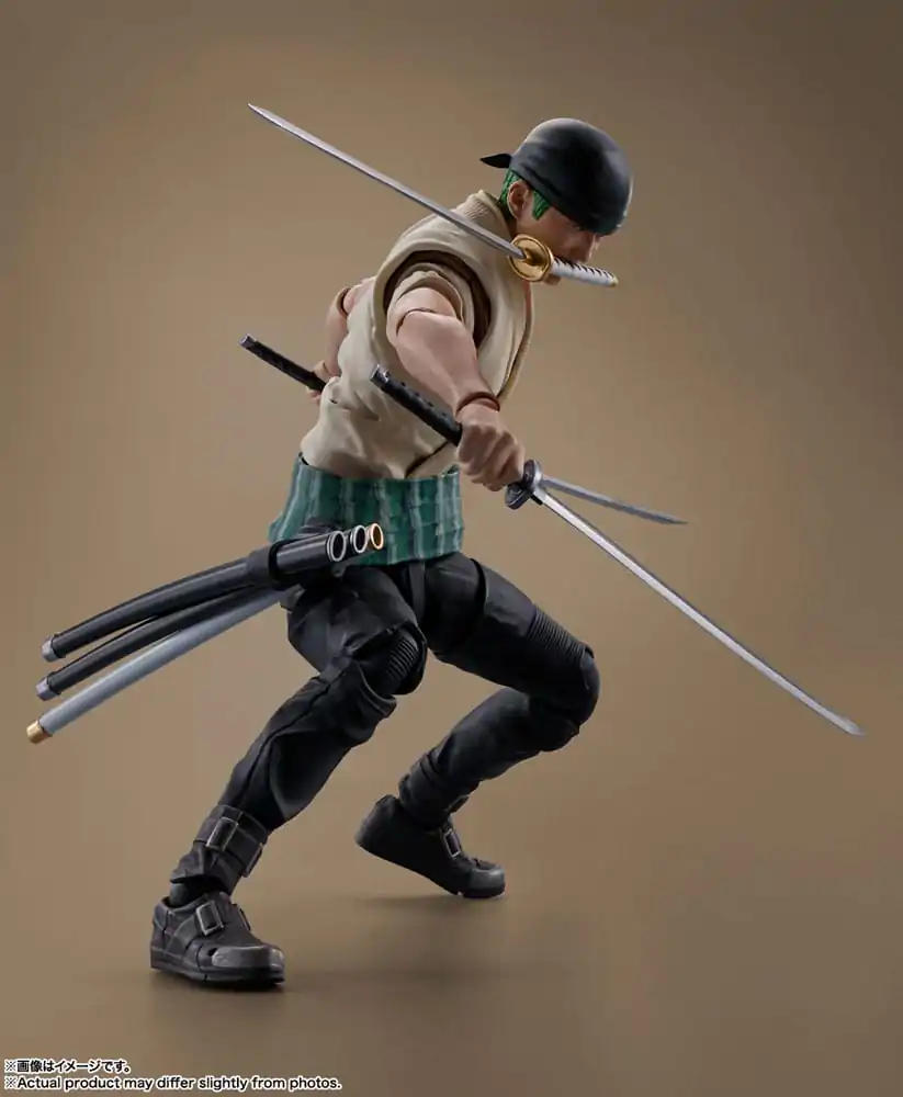 One Piece S.H. Figuarts Akcijska Figura Roronoa Zoro (Netflix) 14 cm fotografija izdelka