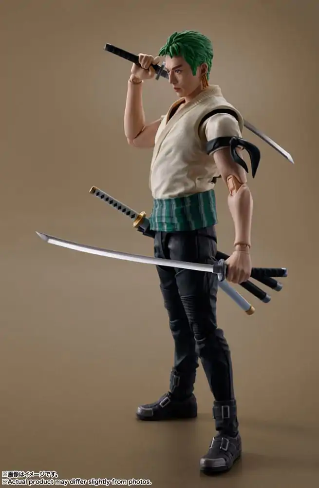 One Piece S.H. Figuarts Akcijska Figura Roronoa Zoro (Netflix) 14 cm fotografija izdelka