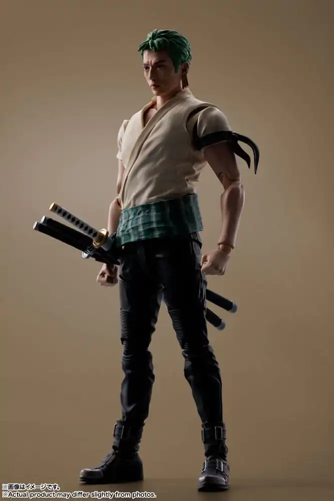 One Piece S.H. Figuarts Akcijska Figura Roronoa Zoro (Netflix) 14 cm fotografija izdelka