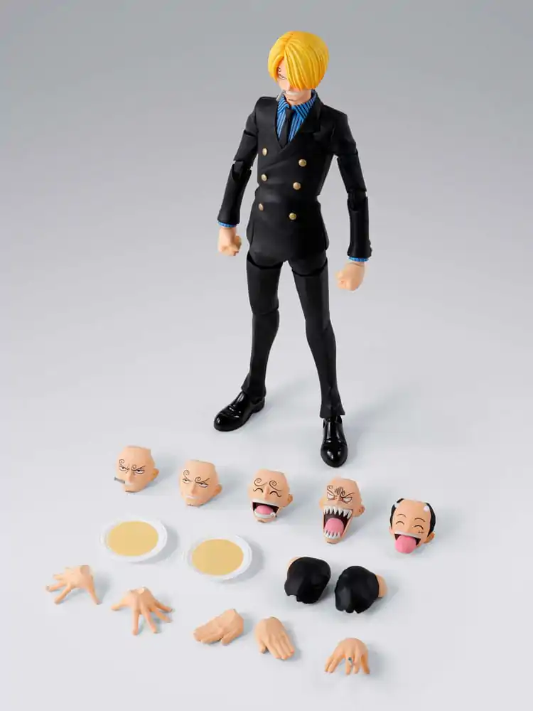 One Piece S.H.Figuarts akcijska figura Sanji Romance Dawn Ver. 15 cm fotografija izdelka