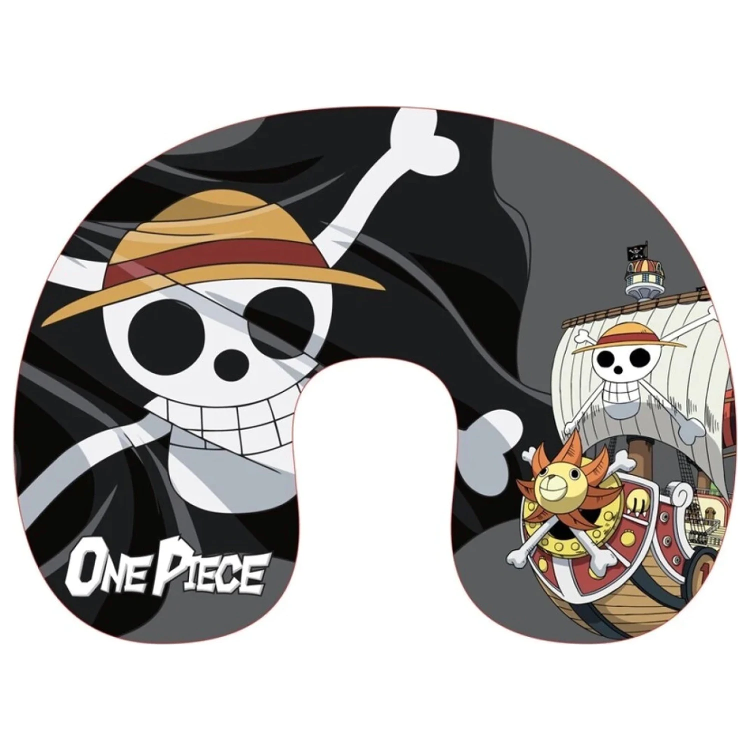 One Piece Skull Potovalna blazina, Vratna blazina fotografija izdelka