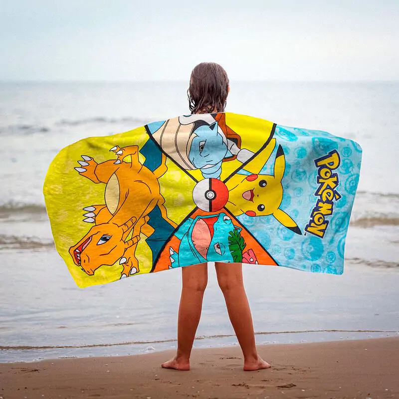 One Piece Premium Brisača Starter Pokemon 70 x 140 cm fotografija izdelka
