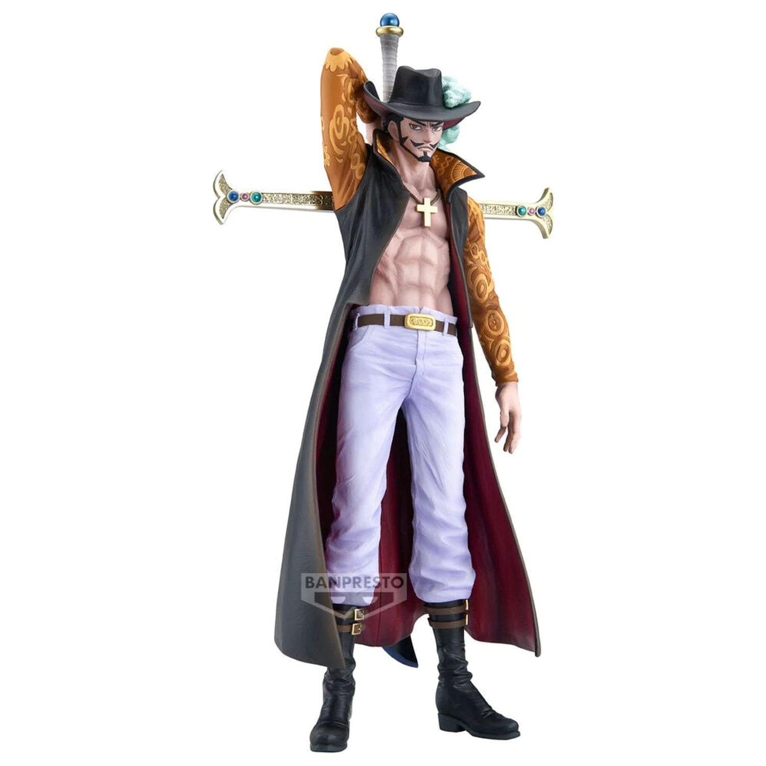 One Piece The Brush Dracule Mihawk figura 34 cm fotografija izdelka