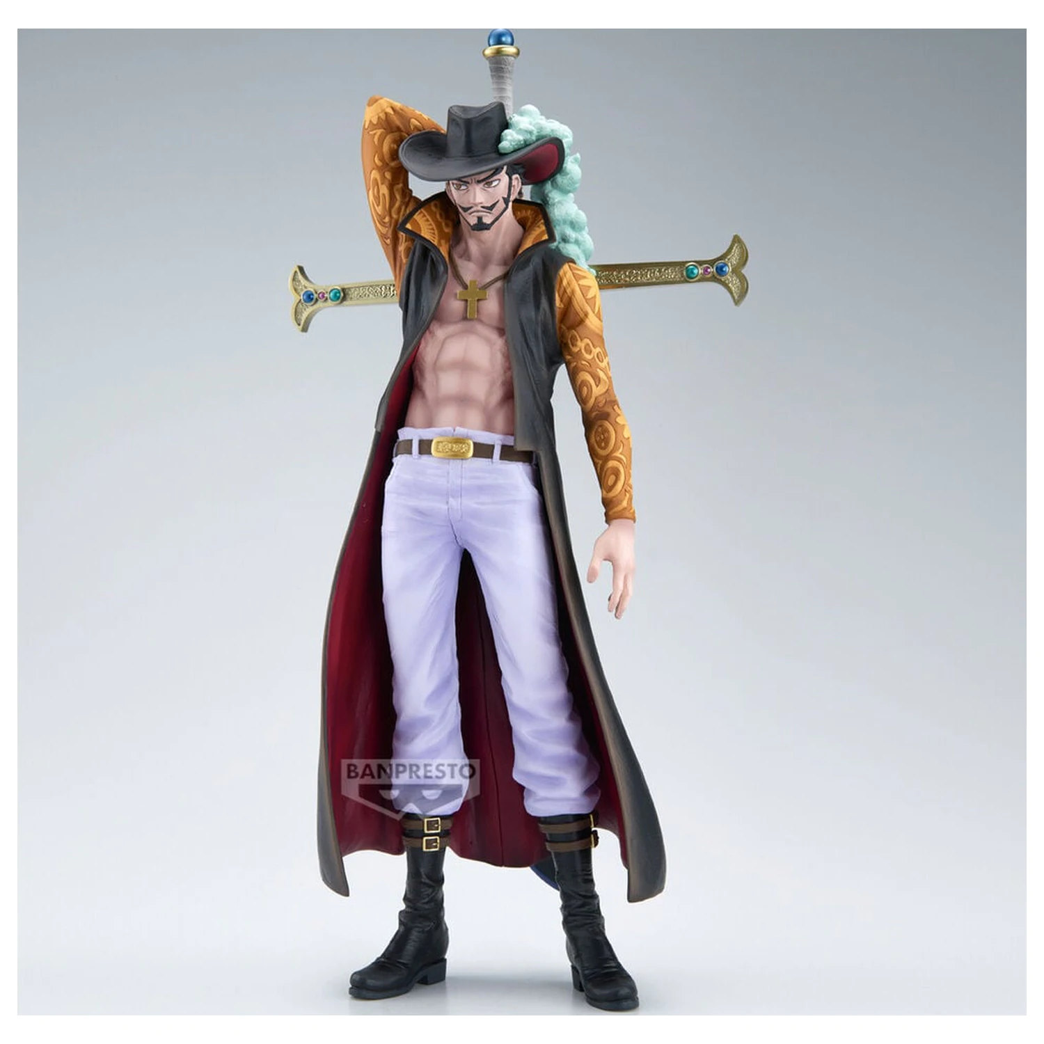 One Piece The Brush Dracule Mihawk figura 34 cm fotografija izdelka