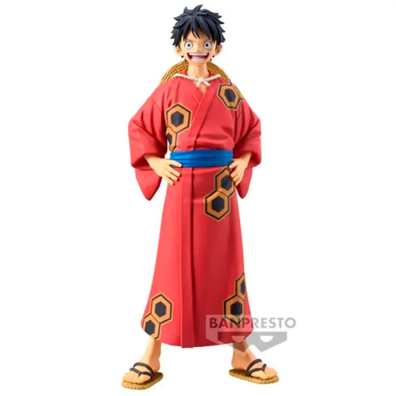 One Piece The Grandline Series Wanokuni Yukata Monkey D Luffy figura 16 cm fotografija izdelka