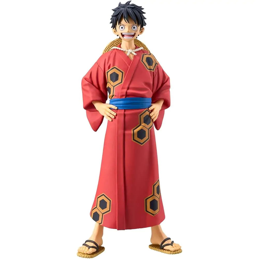 One Piece The Grandline Series Wanokuni Yukata Monkey D Luffy figura 16 cm fotografija izdelka
