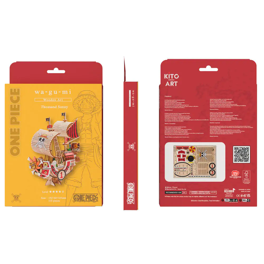 One Piece Wa-Gu-Mi Thousand Sunny Sestavljiv komplet 135 kosov fotografija izdelka
