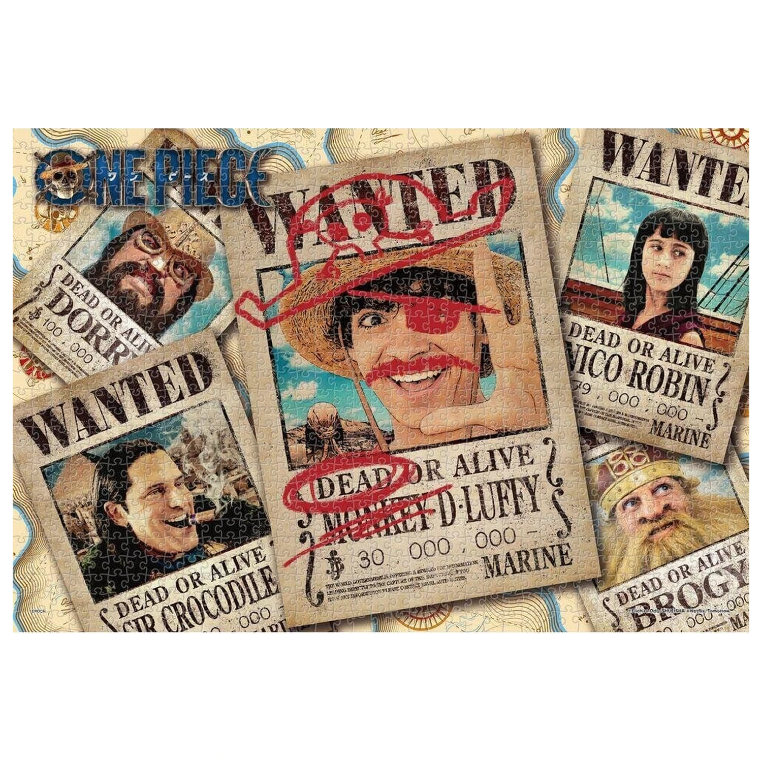 One Piece 1000-delna sestavljanka Wanted fotografija izdelka