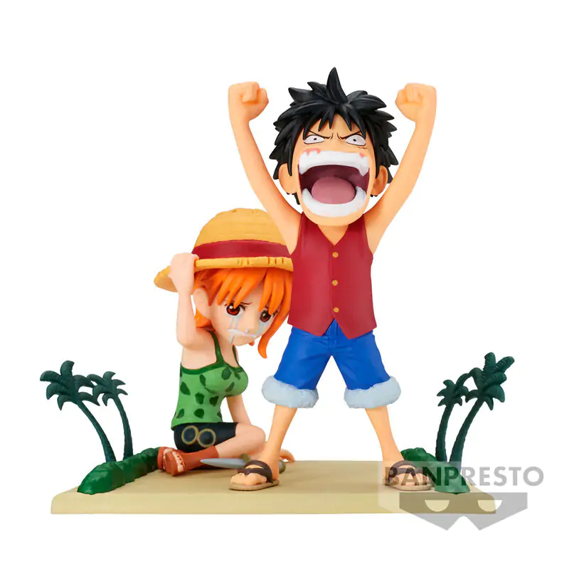 One Piece WCF Log Stories Luffy &amp; Nami figurici 7 cm fotografija izdelka