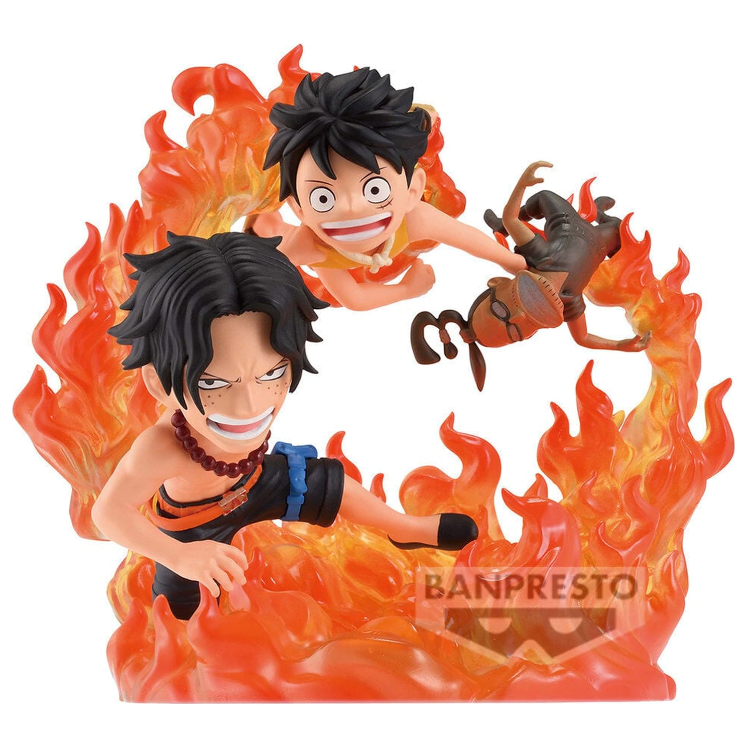 One Piece WCF Log Stories Marineford Portgas D Ace & Monkey D Luffy figura 10 cm fotografija izdelka