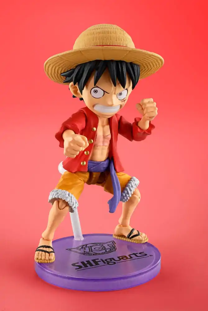 One Piece World Collactable Figures x S.H. Figuarts akcijska figura Monkey D. Luffey 8 cm fotografija izdelka