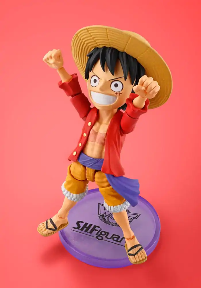 One Piece World Collactable Figures x S.H. Figuarts akcijska figura Monkey D. Luffey 8 cm fotografija izdelka