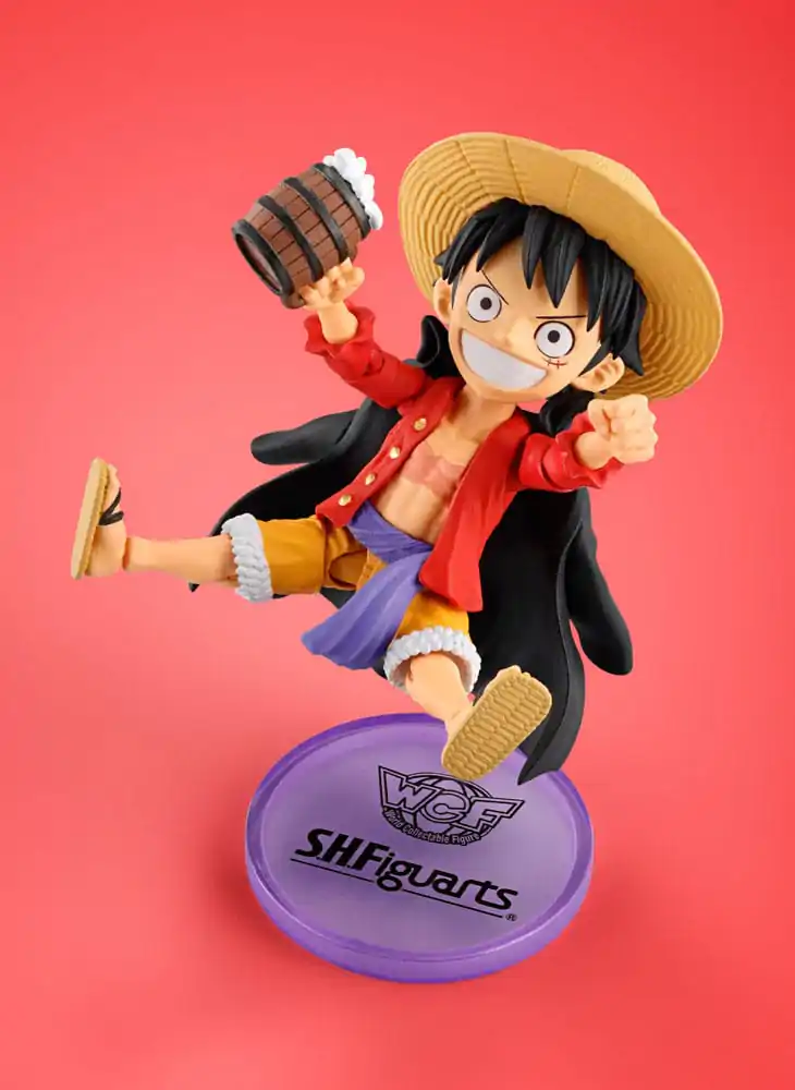 One Piece World Collactable Figures x S.H. Figuarts akcijska figura Monkey D. Luffey 8 cm fotografija izdelka