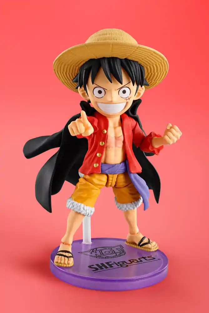 One Piece World Collactable Figures x S.H. Figuarts akcijska figura Monkey D. Luffey 8 cm fotografija izdelka