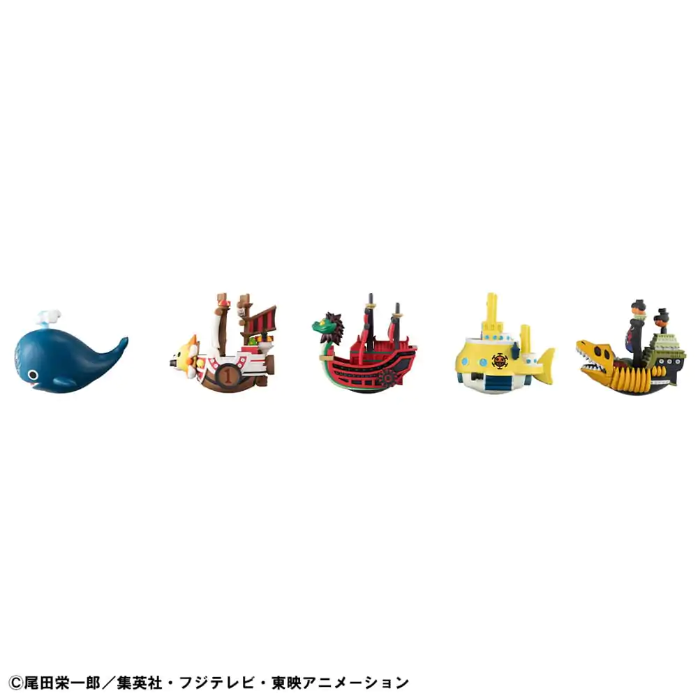 One Piece Yuracolle Series Trading Figurica - paket s 5 kosi Grand Line Vol. 2 6 cm fotografija izdelka