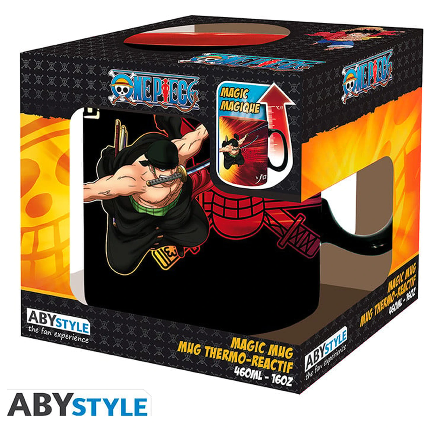 One Piece Zoro & Sanji skodelica sprememba toplote 460 ml fotografija izdelka