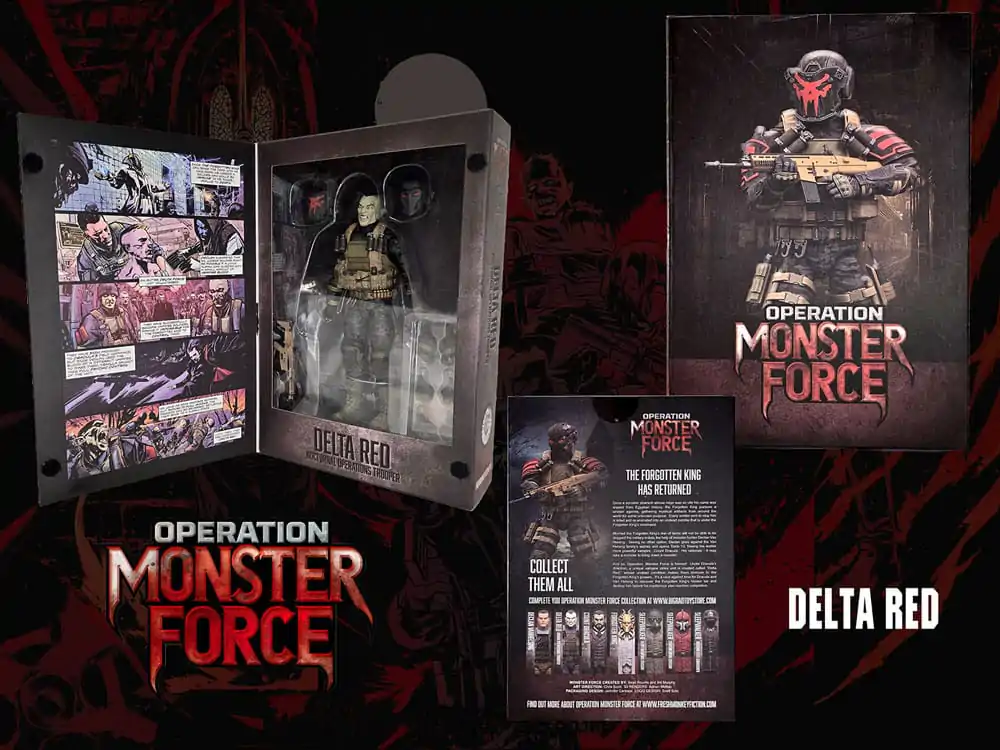 Akcijska figura Operation: Monster Force 1/12 Delta Red Nocturnal Operations Trooper 15 cm fotografija izdelka