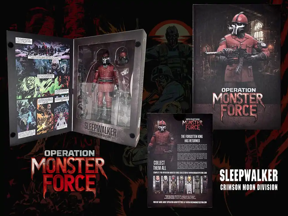 Akcijska figura Operation: Monster Force 1/12 Sleepwalker Crimson Moon Division 15 cm fotografija izdelka