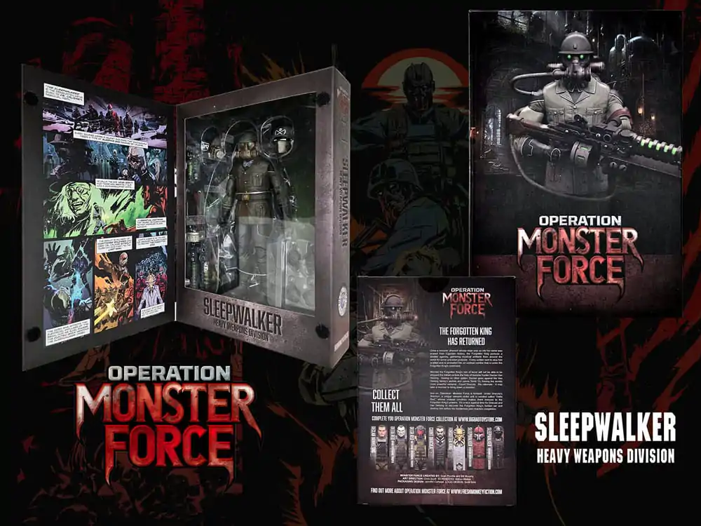 Operation: Monster Force akcijska figura 1/12 Sleepwalker Heavy Weapons Division 15 cm fotografija izdelka