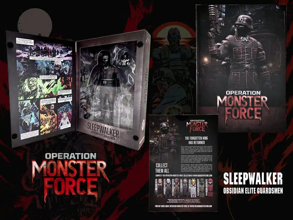 Operation: Monster Force akcijska figura 1/12 Sleepwalker Obsidian Elite Guardsmen 15 cm fotografija izdelka