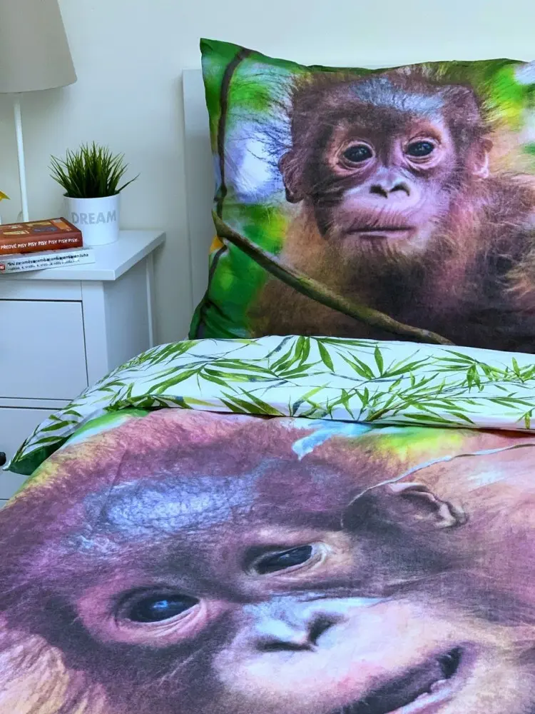 Prevleka za odejo Orangutan 140x200cm, 70x90cm fotografija izdelka