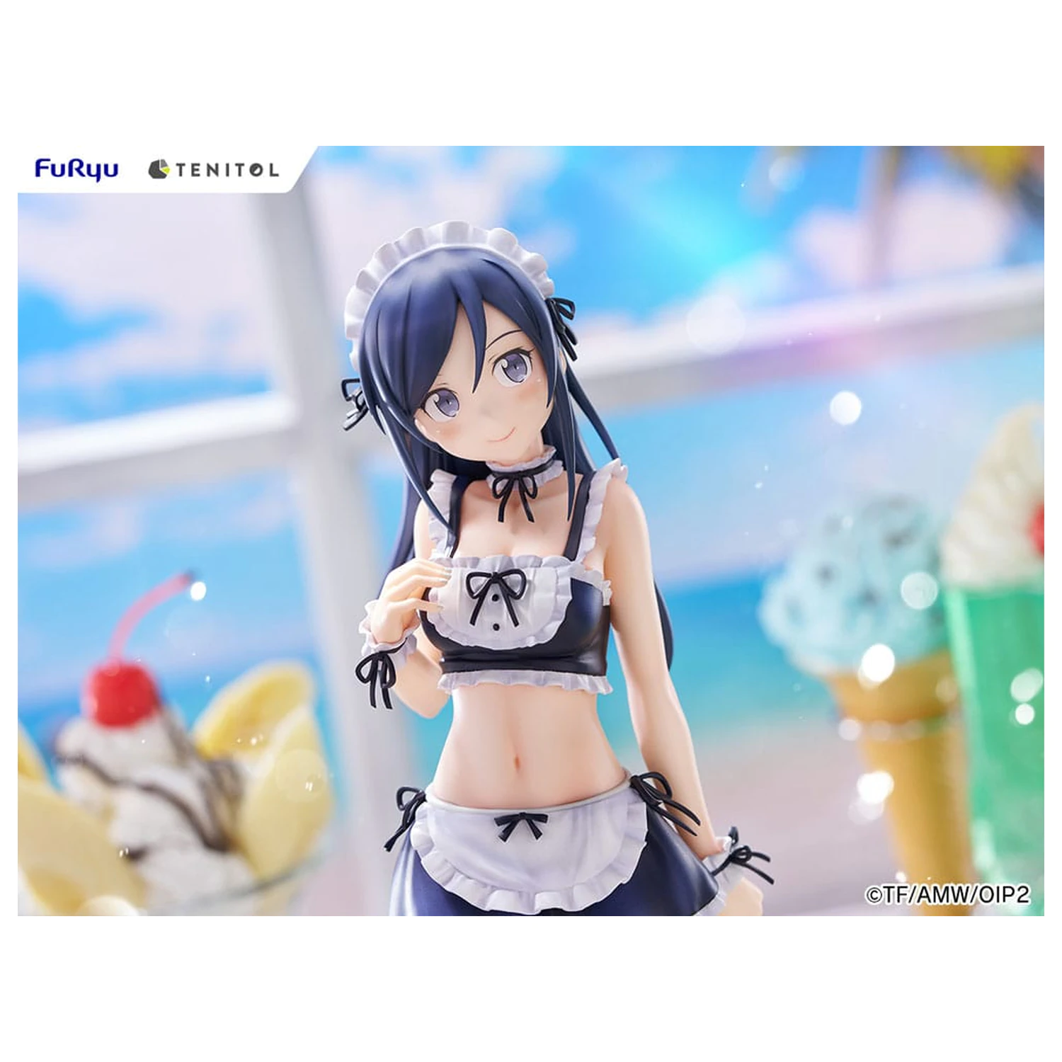 Ore no Imouto ga Konna ni Kawaii Wake ga Nai. Tenitol Visok PVC kip Aragaki Ayase kopalke služkinja Ver. 30 cm fotografija izdelka