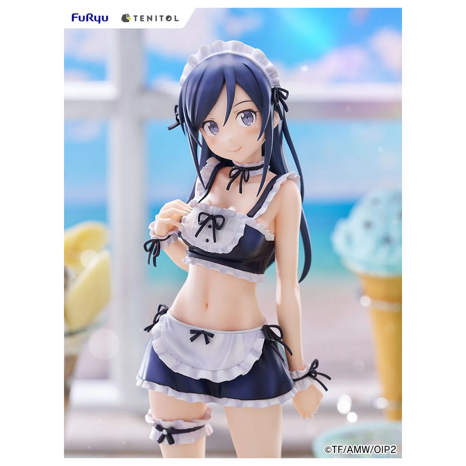 Ore no Imouto ga Konna ni Kawaii Wake ga Nai. Tenitol Visok PVC kip Aragaki Ayase kopalke služkinja Ver. 30 cm fotografija izdelka