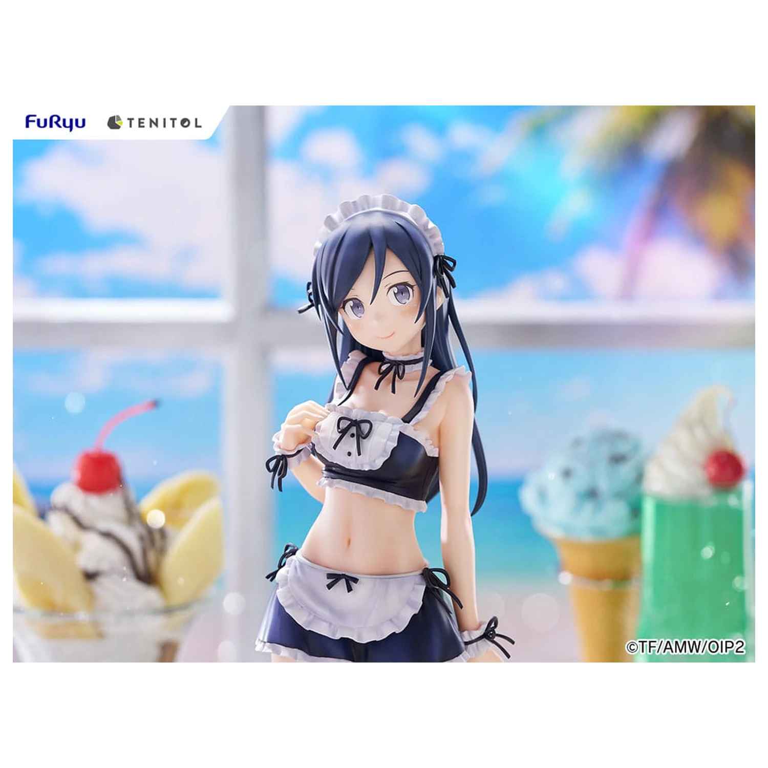 Ore no Imouto ga Konna ni Kawaii Wake ga Nai. Tenitol Visok PVC kip Aragaki Ayase kopalke služkinja Ver. 30 cm fotografija izdelka