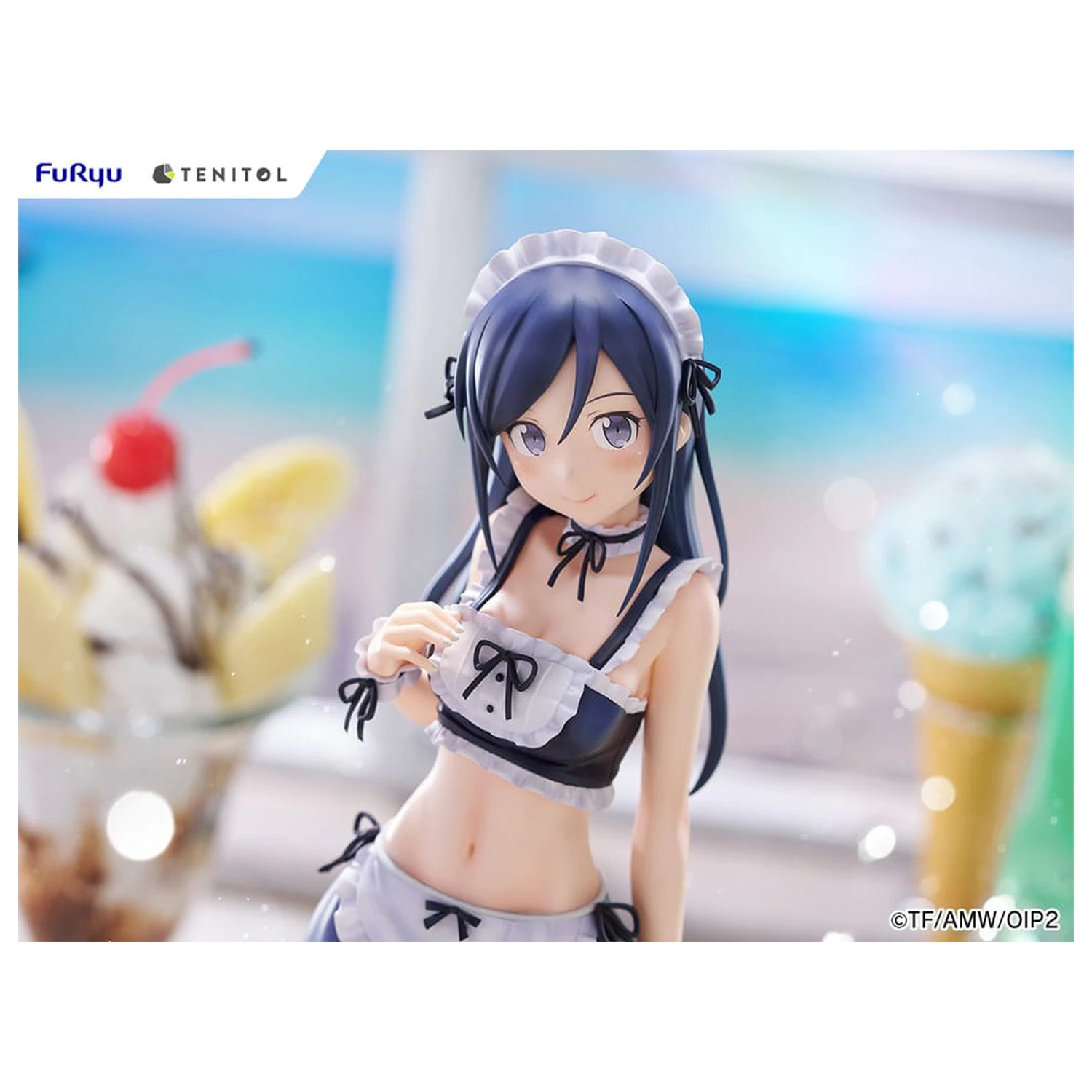 Ore no Imouto ga Konna ni Kawaii Wake ga Nai. Tenitol Visok PVC kip Aragaki Ayase kopalke služkinja Ver. 30 cm fotografija izdelka