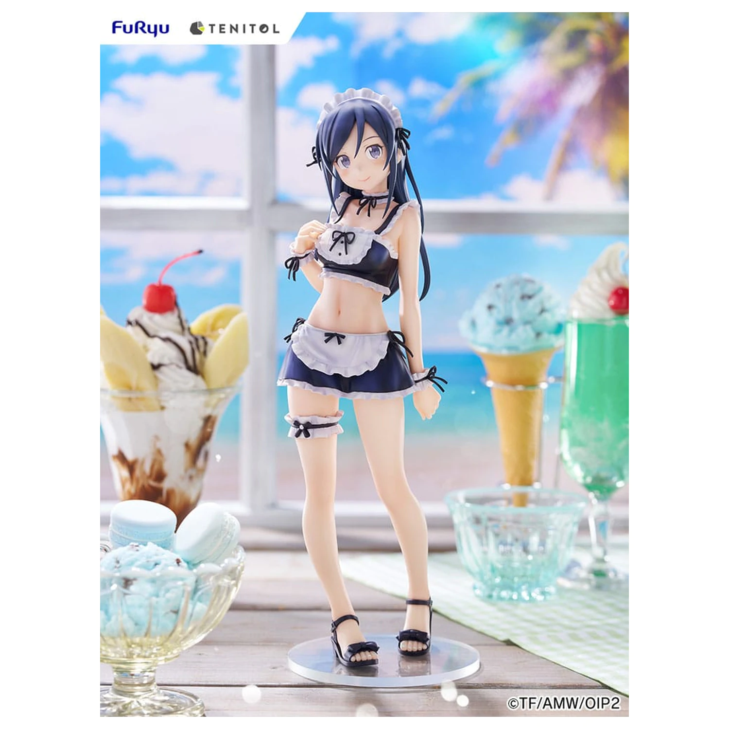 Ore no Imouto ga Konna ni Kawaii Wake ga Nai. Tenitol Visok PVC kip Aragaki Ayase kopalke služkinja Ver. 30 cm fotografija izdelka