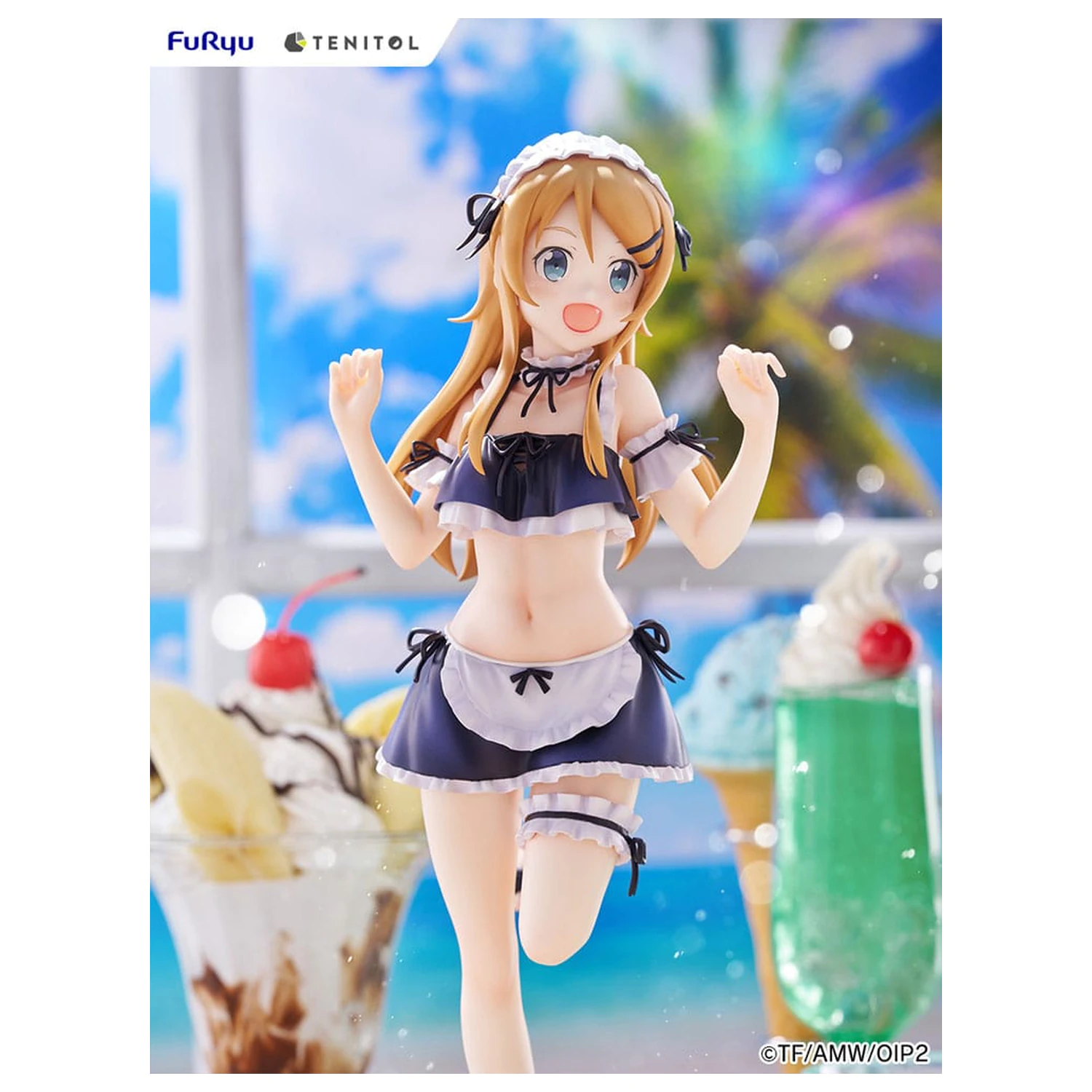 Ore no Imouto ga Konna ni Kawaii Wake ga Nai. Tenitol Tall PVC kip Kousaka Kirino kopalke služkinja Ver. 30 cm fotografija izdelka