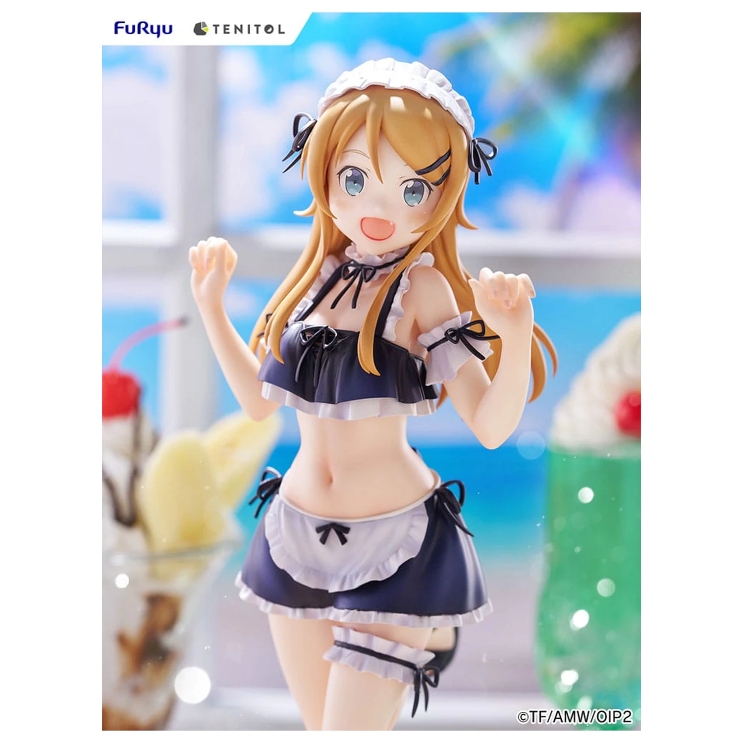 Ore no Imouto ga Konna ni Kawaii Wake ga Nai. Tenitol Tall PVC kip Kousaka Kirino kopalke služkinja Ver. 30 cm fotografija izdelka