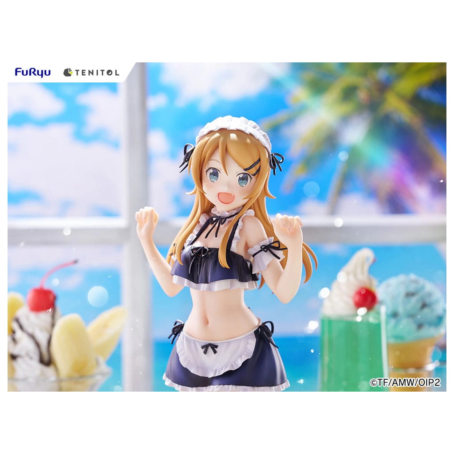 Ore no Imouto ga Konna ni Kawaii Wake ga Nai. Tenitol Tall PVC kip Kousaka Kirino kopalke služkinja Ver. 30 cm fotografija izdelka