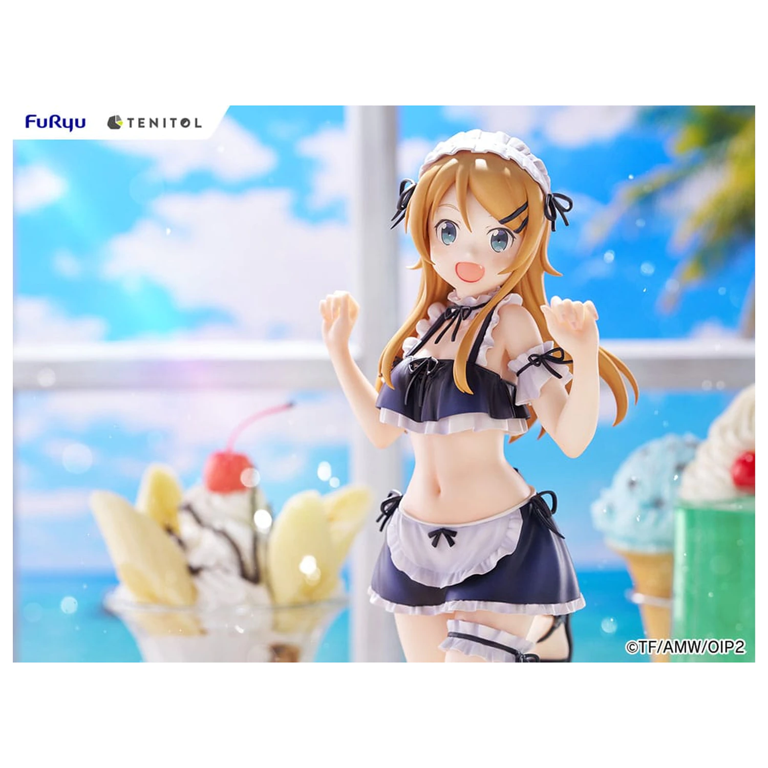 Ore no Imouto ga Konna ni Kawaii Wake ga Nai. Tenitol Tall PVC kip Kousaka Kirino kopalke služkinja Ver. 30 cm fotografija izdelka