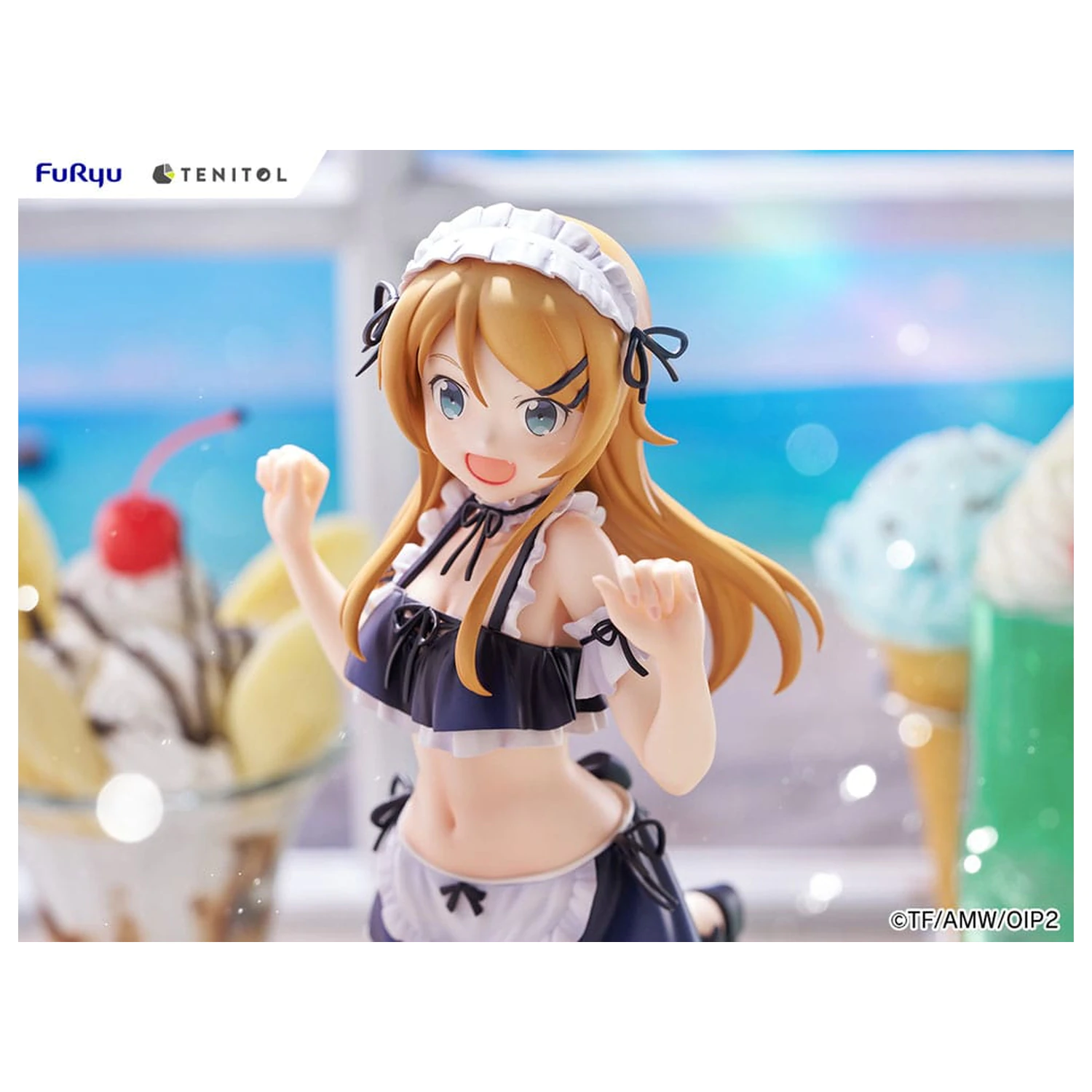 Ore no Imouto ga Konna ni Kawaii Wake ga Nai. Tenitol Tall PVC kip Kousaka Kirino kopalke služkinja Ver. 30 cm fotografija izdelka